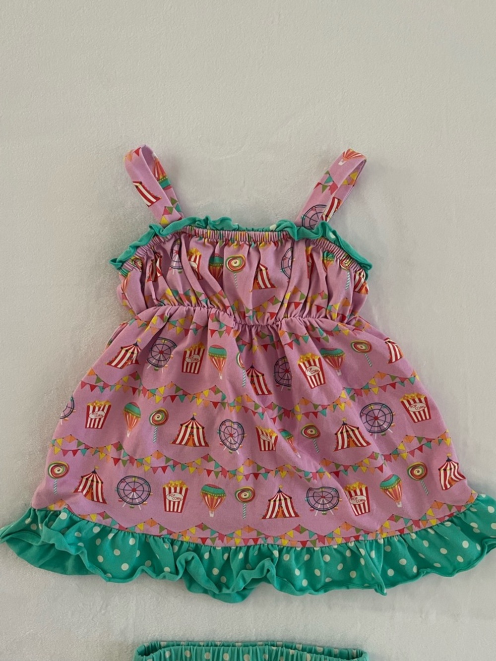Matilda Jane Teal Circus Set with Polka Dot Ruffle - Picture 4 of 11